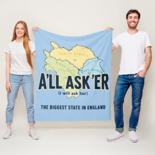 Alle Asker – Yorkshire's Grootste Staat Fleece Deken