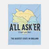 Alle Asker – Yorkshire's Grootste Staat Fleece Deken (Voorkant)