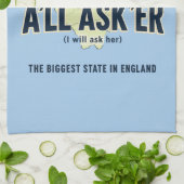 Alle Asker – Yorkshire's Grootste Staat Theedoek (Gevouwen)
