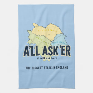 Alle Asker – Yorkshire's Grootste Staat Theedoek