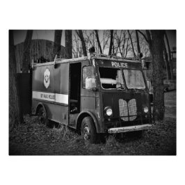 "ALLE AUTO'S AANROEPEN" FOTO AFDRUK