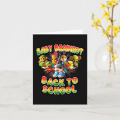 Alle Baby Brainrot Italian meme Schattige Terug na Kaart (Gele Bloem)