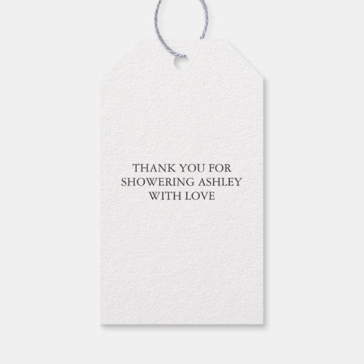 Alle Baby--Labels, Baby showers Labels, Cadeaulabel (Achterkant)