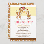 Alle Baby showers van Giraffe Kaart (Voorkant / Achterkant)