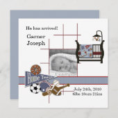 Alle Baby van Sportfotoberichten Sjabloon (Voorkant / Achterkant)