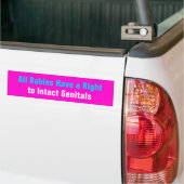 Alle baby's hebben het recht om genitaliën te beïn bumpersticker (Op Truck)