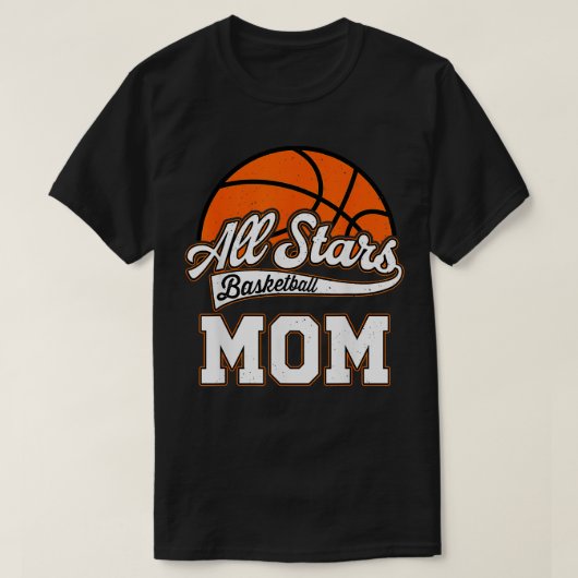Alle basketbal moeder van de verjaardag jongen bal t-shirt (Design voorkant)