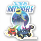 Alle Batwheels™ aanroepen Sticker (Voorkant)