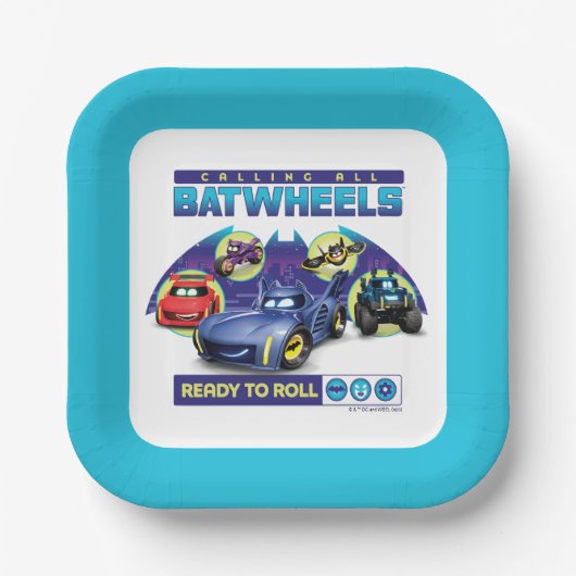 Alle Batwheels™ bellen - Klaar om te rollen Papieren Bordje (Voorkant)