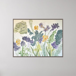 Alle begraven zaden watercolor kunst canvas afdruk