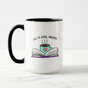 Alle behoeften van een meisje   Koffie en een goed Mok