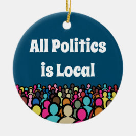 Alle beleid is Lokaal 2024 Keramisch Ornament