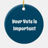 Alle beleid is Lokaal 2024 Keramisch Ornament (Achterkant)