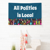 Alle beleid is Lokaal 2024 Spandoek (Insitu)