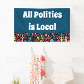 Alle beleid is Lokaal 2024 Spandoek (Insitu)