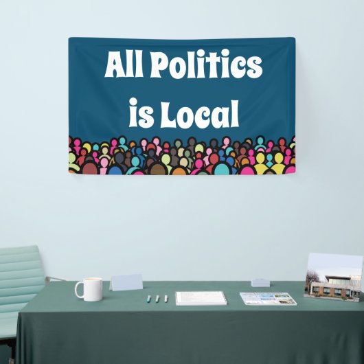 Alle beleid is Lokaal 2024 Spandoek (Beurs)