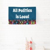 Alle beleid is Lokaal 2024 Spandoek (Insitu)