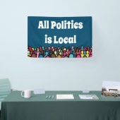 Alle beleid is Lokaal 2024 Spandoek (Beurs)