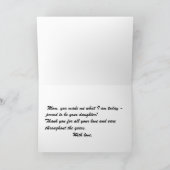 Alle ben ik ik verschuldigd ben aan mijn Moeder Kaart (Binnen)