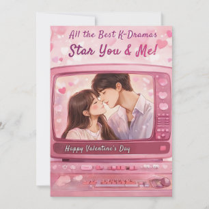 Alle Beste K-Drama's Staren Jou & Mij Valentijnsda Feestdagenkaart