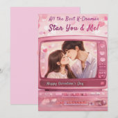Alle Beste K-dramas Starring You & Me Valentijnsda Feestdagenkaart (Voorkant / Achterkant)