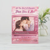 Alle Beste K-dramas Starring You & Me Valentijnsda Feestdagenkaart (Staand voorkant)