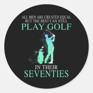 Alle beste Mannen kunnen nog steeds golfen in hun Ronde Sticker