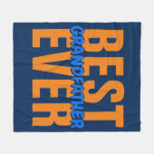 ALLE BESTE Tekst grootvader Word-naam OOIT wijzige Fleece Deken (Voorkant (Horizontaal))