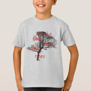 Alle beste vaders klimmen in bomen, boomverzorger t-shirt