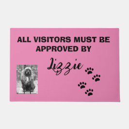 ALLE BEZOEKERS DIENEN TE ZIJN GOEDGEKEURD MET NAAM DEURMAT