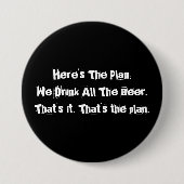 Alle Bier grappig groot, 3-inch Button (Voorkant)