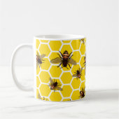 Alle bijen op de Mok van het Honeycomb Cup (Links)