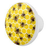 Alle bijen op Honeycomb Drawer Knob Pull Keramische Knop (Rechts)