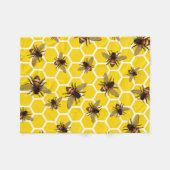 Alle bijen op Honeycomb Small Fleece Blanket Deken (Voorkant (Horizontaal))