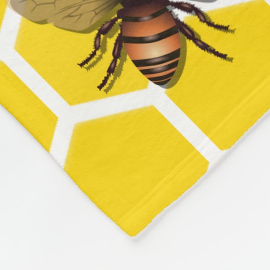 Alle bijen op Honeycomb Small Fleece Blanket Deken (Hoek)