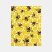 Alle bijen op Honeycomb Small Fleece Blanket Deken (Voorkant)