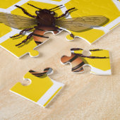 Alle bijen op honingraatontwerp legpuzzel (Zijkant)