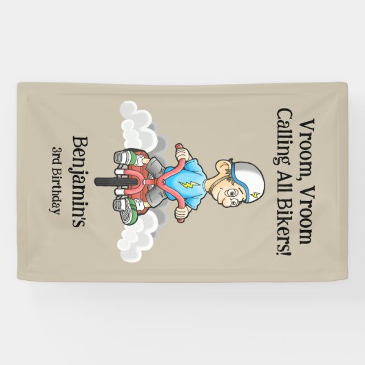 Alle bikers bellen spandoek (Horizontaal)