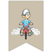 Alle bikers bellen vlaggetjes (Eerste vlag)