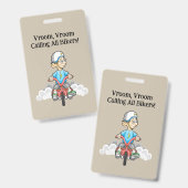 Alle Bikers Komen Aangereden Badge (Voor- en achterkant)