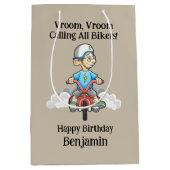 Alle Bikers Komen Medium Cadeauzakje (Voorkant)
