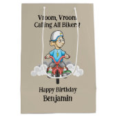 Alle Bikers Komen Medium Cadeauzakje (Achterkant)