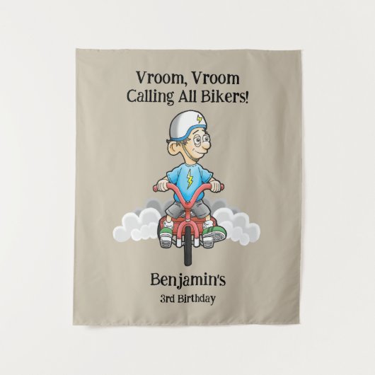 Alle Bikers Komen Wandkleed (Voorkant)