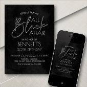 Alle Black Affair Verjaardag Kaart