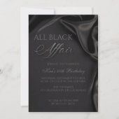 Alle Black Affair, Zwart Stropdas, Formele kleding Kaart (Voorkant)