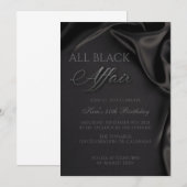 Alle Black Affair, Zwart Stropdas, Formele kleding Kaart (Voorkant / Achterkant)