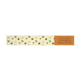 Alle bladeren: Meerkleurige Retouradreslabels Omwikkelbaar Adreslabel