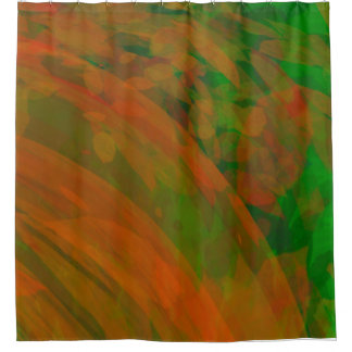 Alle bladeren van de ventilatorkleur douchegordijn