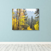 Alle bladeren van het meer van het schilderachtige canvas afdruk (Insitu (Houten vloer))