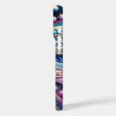 Alle blauwe en Paarse Stippen Case-Mate iPhone Case (Achterkant / Links)